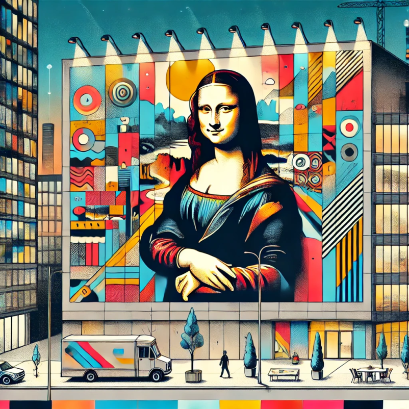 big picture branding mona lisa mural