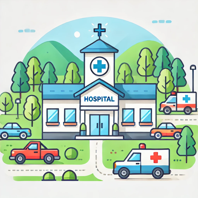 rural hospital graphic design