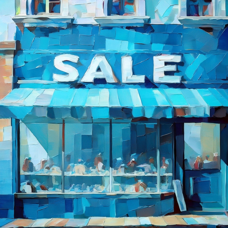 illustration of sale sign