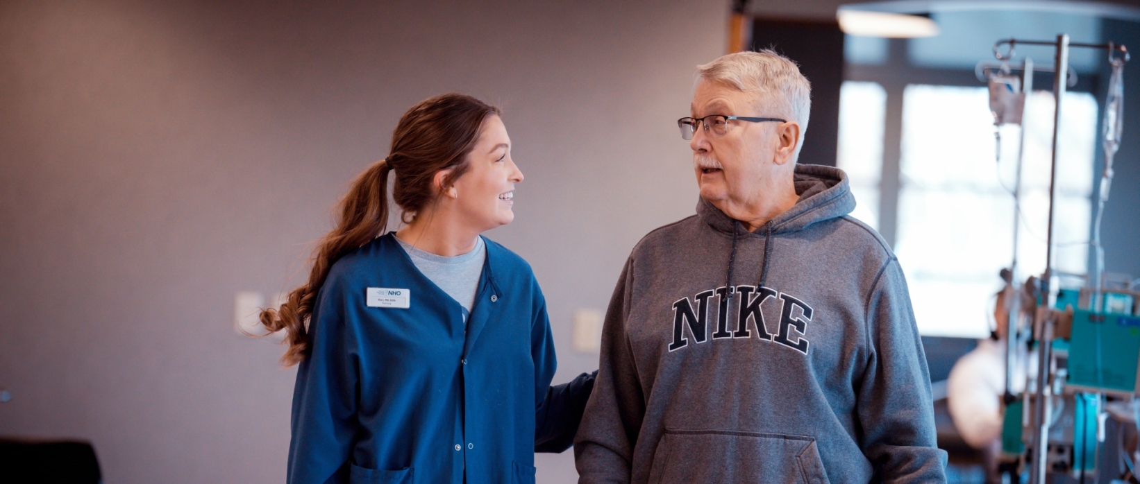 Walking with patient